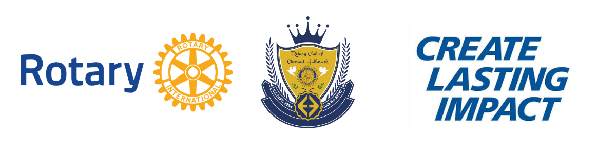 Rotary International and Rotary Club of Chennai Hallmark logo